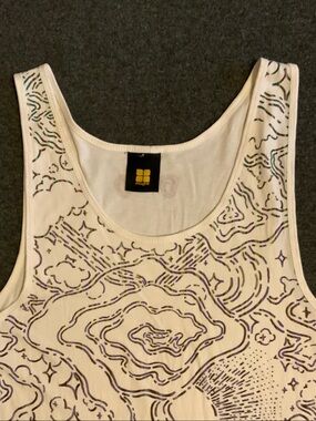 Insight Men’s Graphic Tank Top Purple & Creme Small